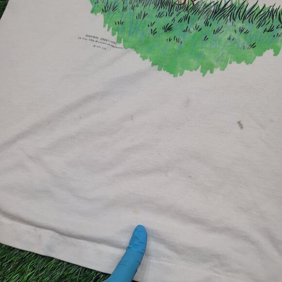 VTG 90s Funny Lawn Mowing Dad Joke T-Shirt Large Made In USA - Picture 4 of 10